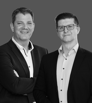 Portrait von Nico Borchers und Christopher Sch&ouml;nian